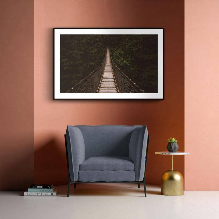 Poster Brug In Het Woud