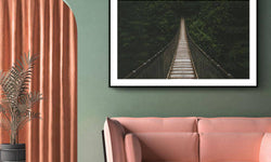 Poster Brug In Het Woud