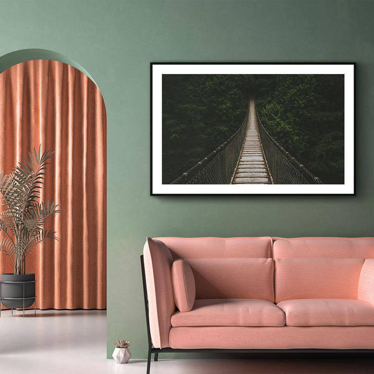 Poster Brug In Het Woud