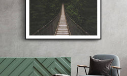 Poster Brug In Het Woud