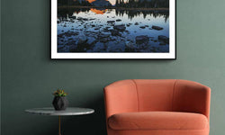 Poster Gebergte Weerspiegeling