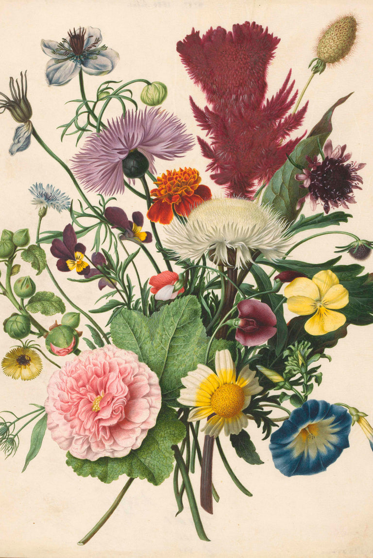 Wanddecoratie Boeket bloemen