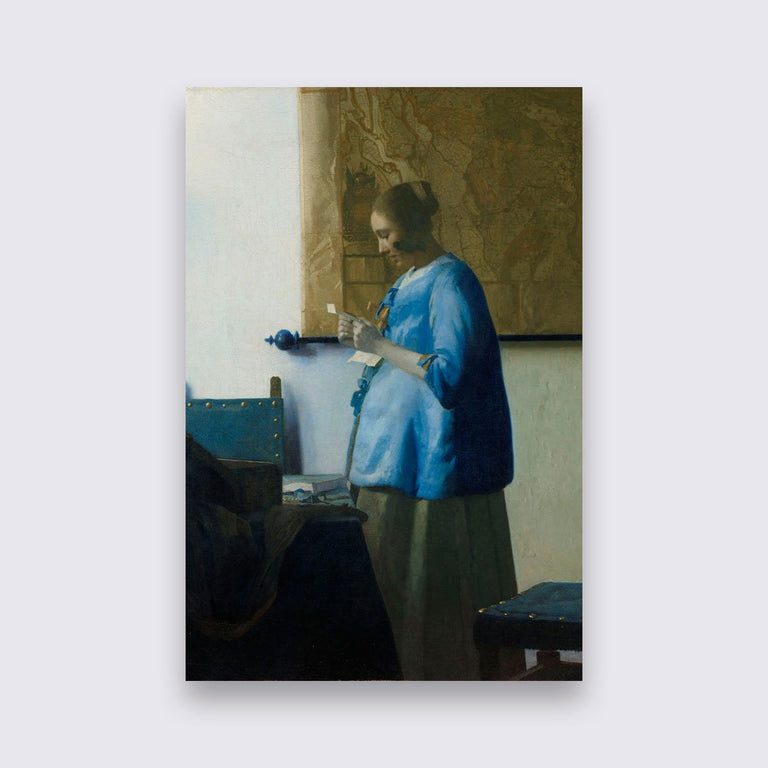 Wanddecoratie Brieflezende vrouw