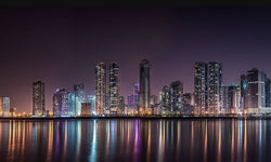 Wanddecoratie City Skyline