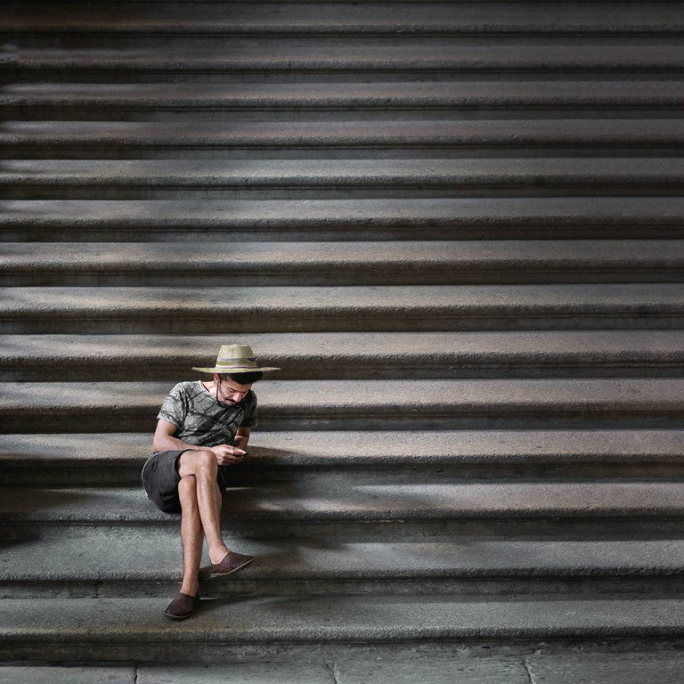 Wanddecoratie City Steps