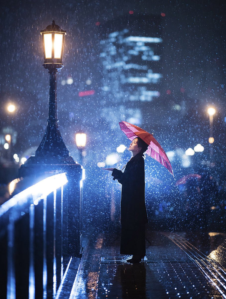 Wanddecoratie City Umbrella