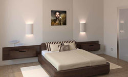 Wanddecoratie Faces Gold
