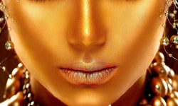 Wanddecoratie Golden lady