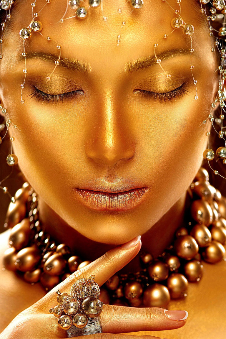 Wanddecoratie Golden lady