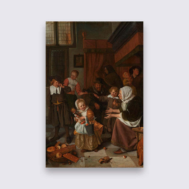 Wanddecoratie Het Sint-Nicolaasfeeest