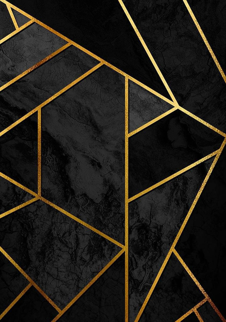 Wanddecoratie Interior Black plexiglas