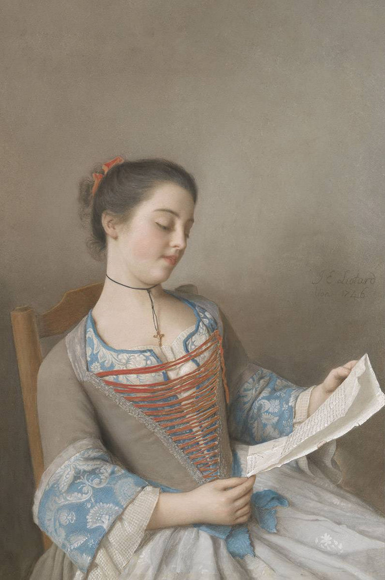 Wanddecoratie Lady Reading