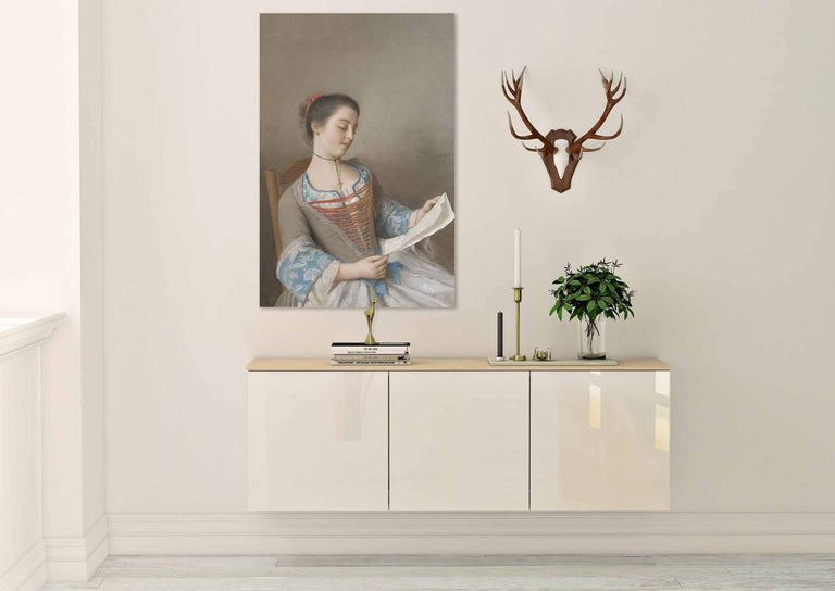 Wanddecoratie Lady Reading