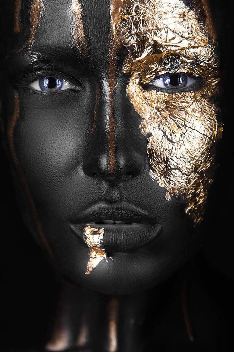 Wanddecoratie Noir Gold plexiglas