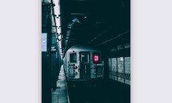 Wanddecoratie NY subway