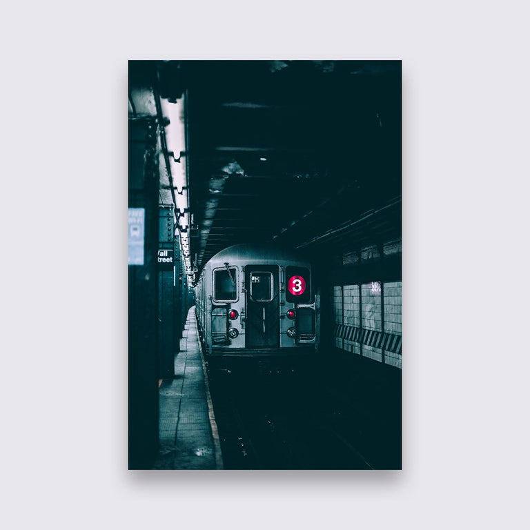 Wanddecoratie NY subway