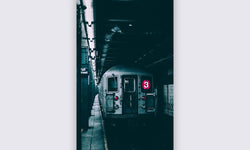 Wanddecoratie NY subway