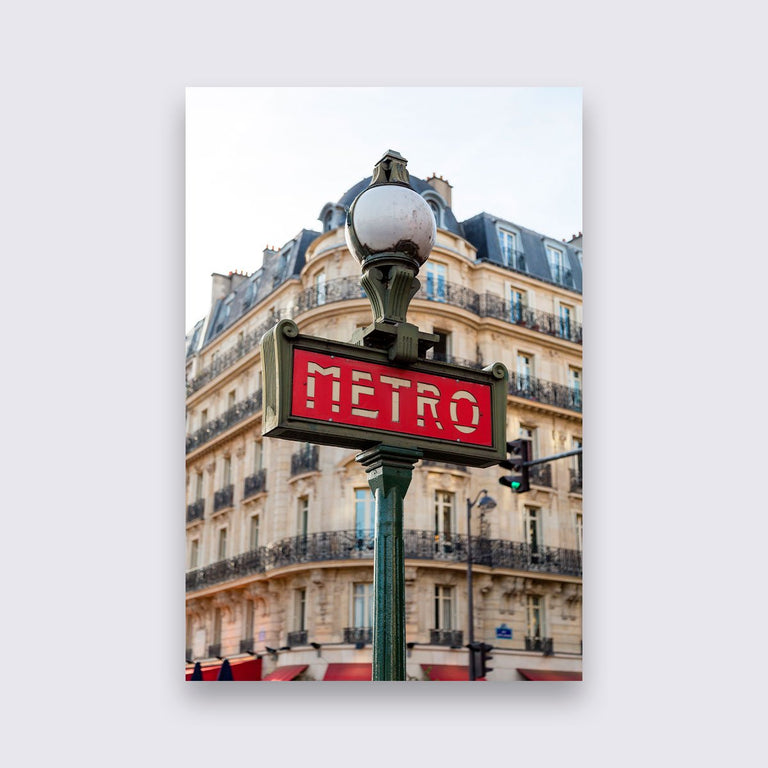Wanddecoratie Parisian Metro
