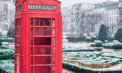Wanddecoratie Red Phone Booth