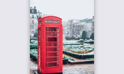 Wanddecoratie Red Phone Booth