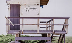 Wanddecoratie Summer Lifeguard Purple