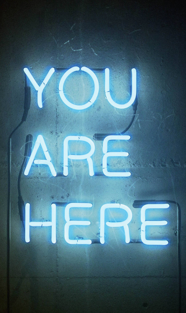 Wanddecoratie You Are Here Sign