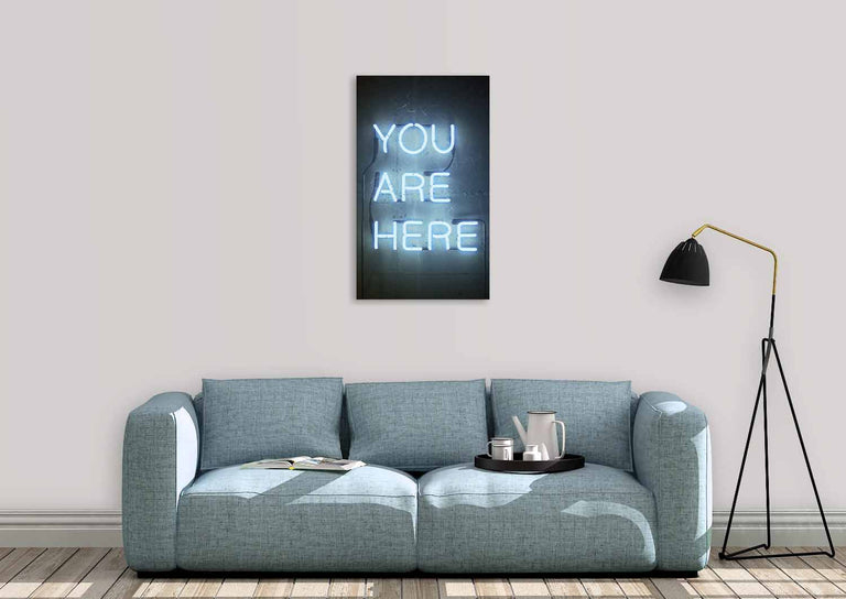 Wanddecoratie You Are Here Sign