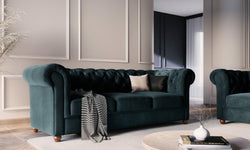 3-zitsbank Phoebe velvet