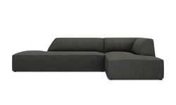 Hoekbank Sao Lounge ribstof rechts