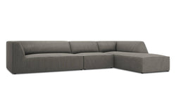 Hoekbank Sao ribstof rechts