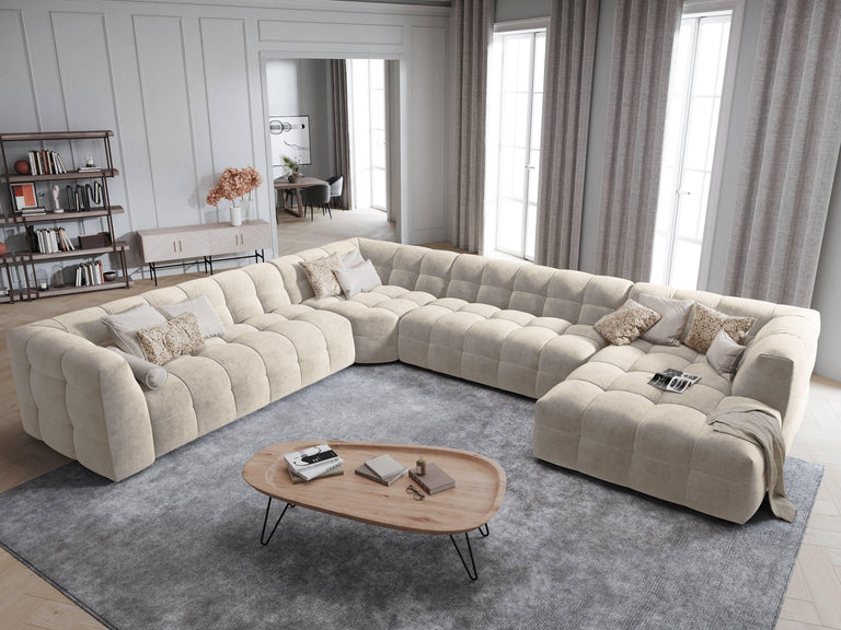 8-zitshoekbank Vesta links velvet