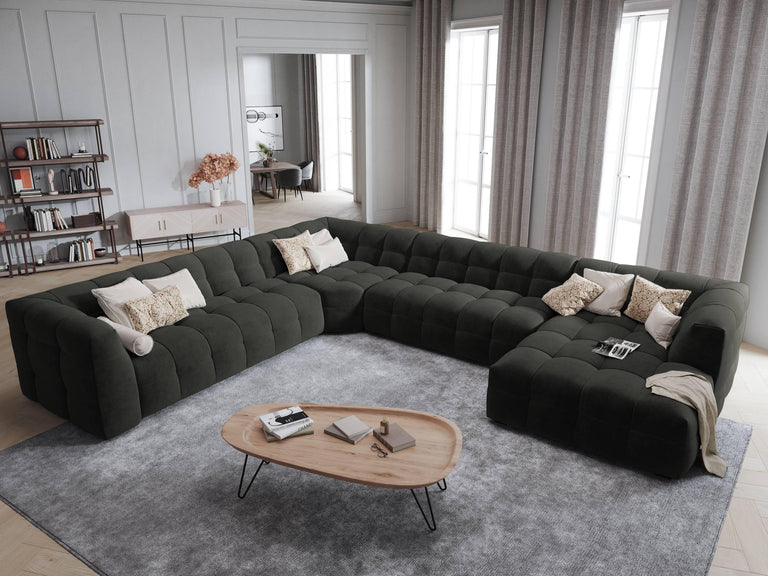8-zitshoekbank Vesta links velvet