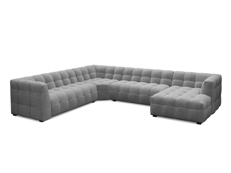 8-zitshoekbank Vesta links velvet