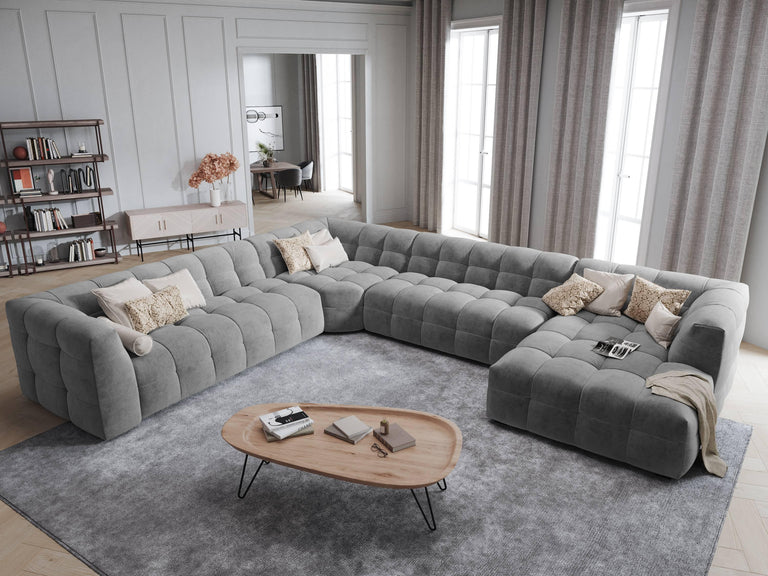 8-zitshoekbank Vesta links velvet