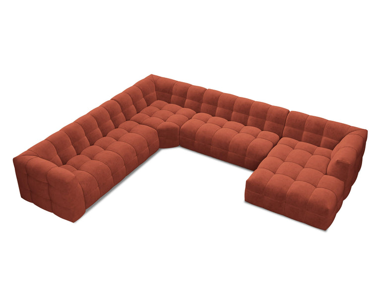 8-zitshoekbank Vesta links velvet
