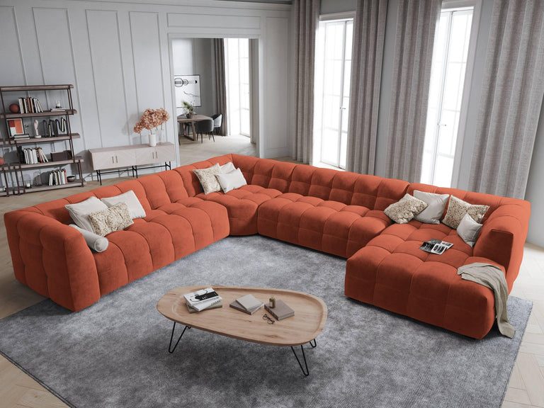 8-zitshoekbank Vesta links velvet
