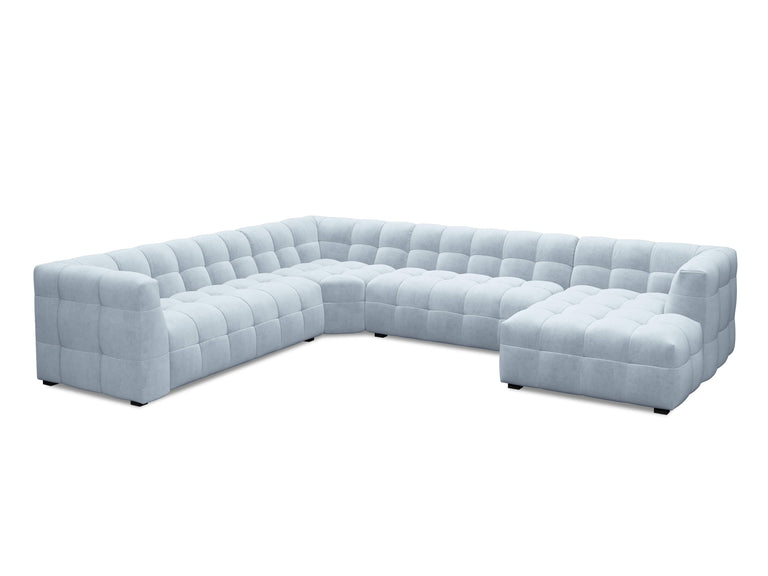8-zitshoekbank Vesta links velvet