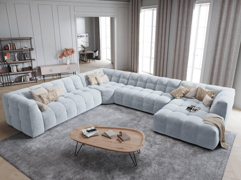 8-zitshoekbank Vesta links velvet