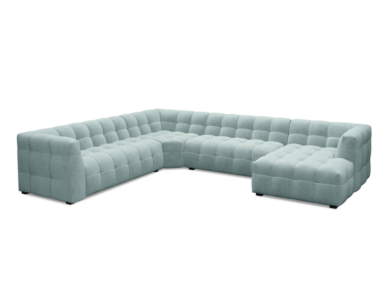 8-zitshoekbank Vesta links velvet