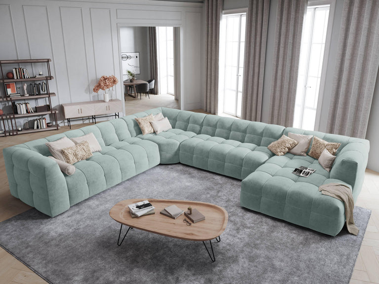8-zitshoekbank Vesta links velvet
