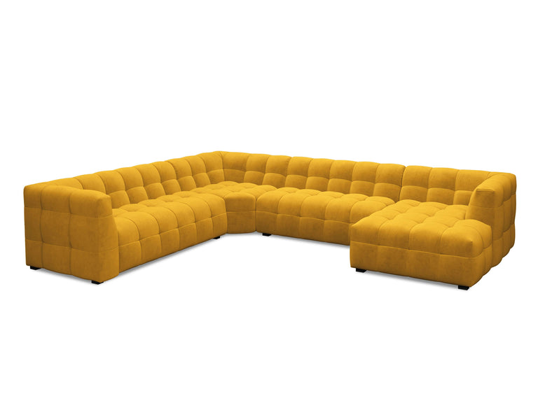 8-zitshoekbank Vesta links velvet