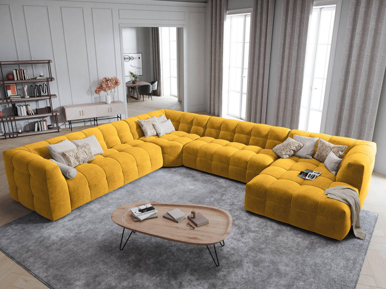 8-zitshoekbank Vesta links velvet