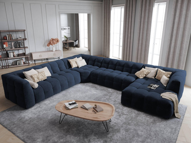 8-zitshoekbank Vesta links velvet