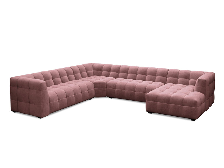 8-zitshoekbank Vesta links velvet
