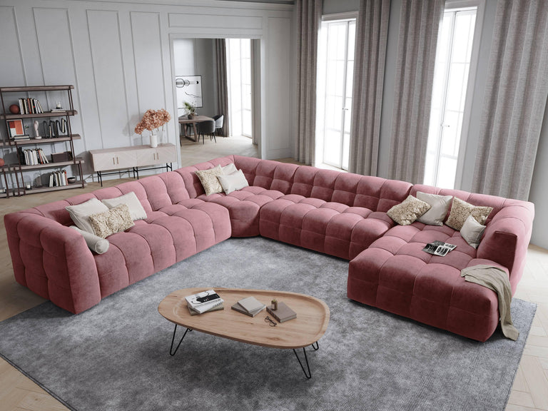 8-zitshoekbank Vesta links velvet