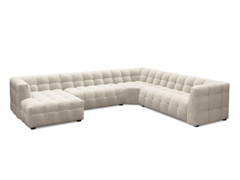 8-zitshoekbank Vesta rechts velvet