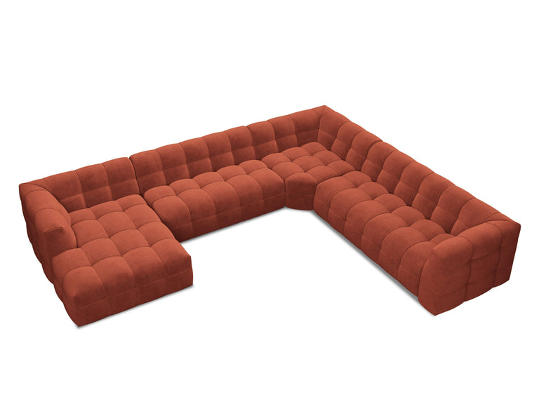 8-zitshoekbank Vesta rechts velvet