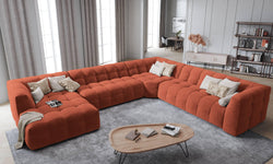 8-zitshoekbank Vesta rechts velvet