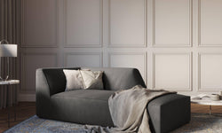 Chaise longue rechts Sao ribstof