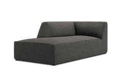 Chaise longue Sao ribstof links